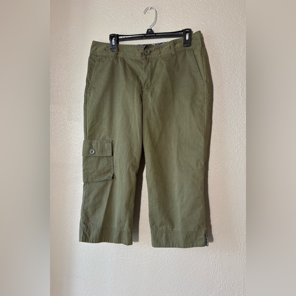 Eddie Bauer Cargo  Crop wide leg Pants size 8